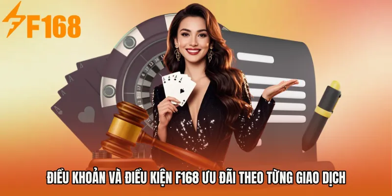 Điều khoản và điều kiện F168 ưu đãi theo từng giao dịch Điều khoản và điều kiện F168 ưu đãi theo từng giao dịch